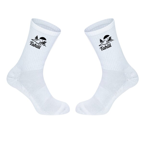 Unisex Socken Tahiti Inselmotiv Französisch-Polynesien Baumwolle