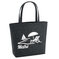 Filzshopper Mahe Inselmotiv Seychellen 22 Liter