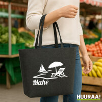 Filzshopper Mahe Inselmotiv Seychellen 22 Liter