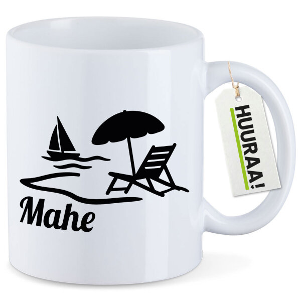 Kaffeetasse Mahe Inselmotiv Seychellen 330ml