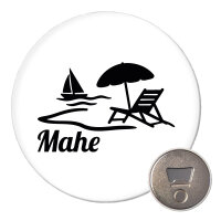 Magnet Mahe Inselmotiv Seychellen 59mm Kühlschrankmagnet Flaschenöffner