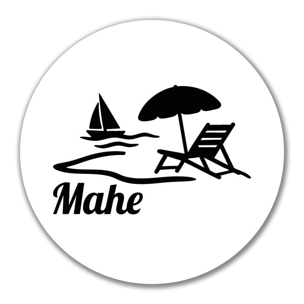 Aufkleber Mahe Inselmotiv Seychellen 10cm Sticker
