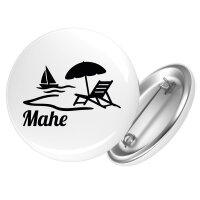 Button Mahe Inselmotiv Seychellen Anstecker