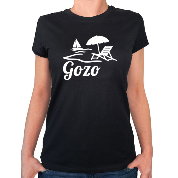 Damen T-Shirt Gozo Inselmotiv Malta Größe XS-XXL