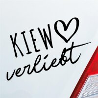 Autoaufkleber Kiew verliebt  ca. 19x10cm