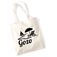 Jutebeutel Gozo Inselmotiv Malta 10 Liter