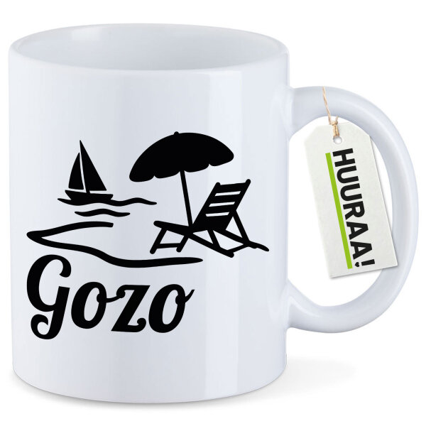 Kaffeetasse Gozo Inselmotiv Malta 330ml