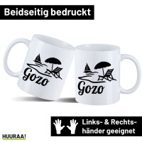 Kaffeetasse Gozo Inselmotiv Malta 330ml