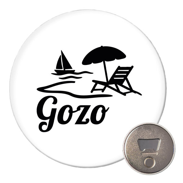 Magnet Gozo Inselmotiv Malta 59mm Kühlschrankmagnet Flaschenöffner