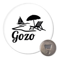 Magnet Gozo Inselmotiv Malta 59mm Kühlschrankmagnet Flaschenöffner