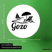 Aufkleber Gozo Inselmotiv Malta 10cm Sticker