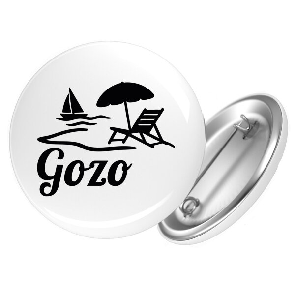 Button Gozo Inselmotiv Malta Anstecker