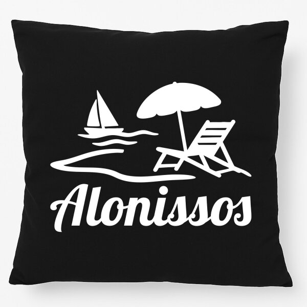 Kissen Alonissos Inselmotiv Griechenland 40x40cm
