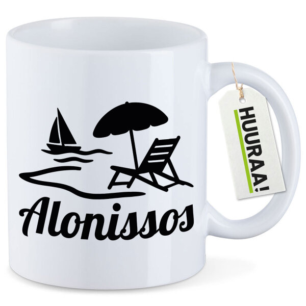 Kaffeetasse Alonissos Inselmotiv Griechenland 330ml