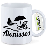 Kaffeetasse Alonissos Inselmotiv Griechenland 330ml