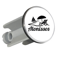 Waschbeckenstöpsel Alonissos Inselmotiv Griechenland...