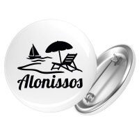 Button Alonissos Inselmotiv Griechenland Anstecker
