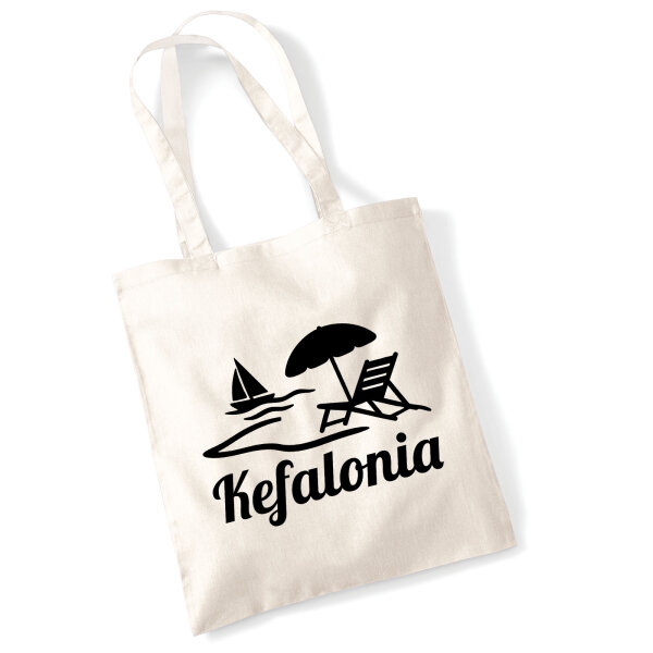 Jutebeutel Kefalonia Inselmotiv Griechenland 10 Liter