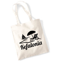 Jutebeutel Kefalonia Inselmotiv Griechenland 10 Liter