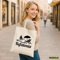 Jutebeutel Kefalonia Inselmotiv Griechenland 10 Liter