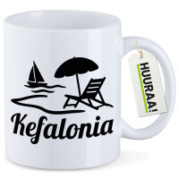Kaffeetasse Kefalonia Inselmotiv Griechenland 330ml