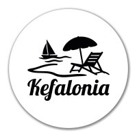 Aufkleber Kefalonia Inselmotiv Griechenland 10cm Sticker