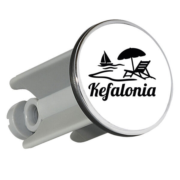 Waschbeckenstöpsel Kefalonia Inselmotiv Griechenland 4cm Abflussstopfen