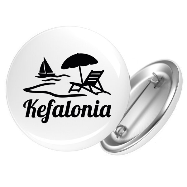 Button Kefalonia Inselmotiv Griechenland Anstecker