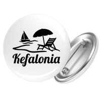 Button Kefalonia Inselmotiv Griechenland Anstecker