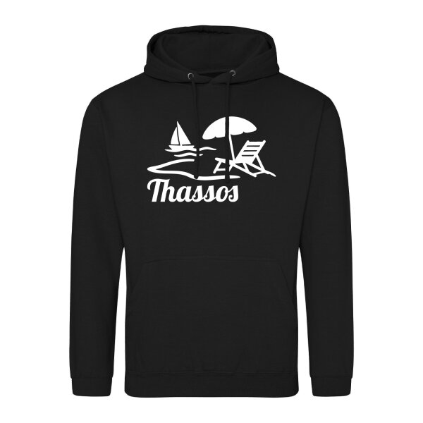 Unisex Hoodie Thassos Inselmotiv Griechenland Größe S-3XL