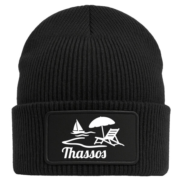 Beanie Thassos Inselmotiv Griechenland