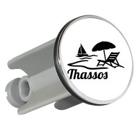 Waschbeckenstöpsel Thassos Inselmotiv Griechenland...