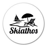 Aufkleber Skiathos Inselmotiv Griechenland 10cm Sticker