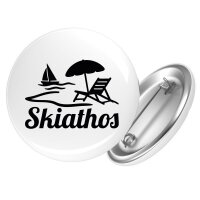 Button Skiathos Inselmotiv Griechenland Anstecker