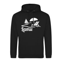 Unisex Hoodie Lamu Inselmotiv Kenia Größe S-3XL