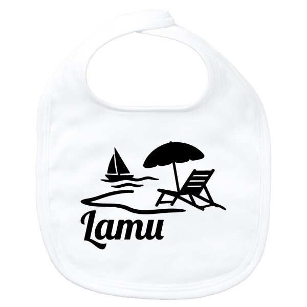 Baby Lätzchen Lamu Inselmotiv Kenia