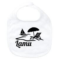 Baby Lätzchen Lamu Inselmotiv Kenia