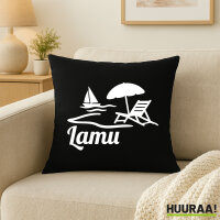 Kissen Lamu Inselmotiv Kenia 40x40cm