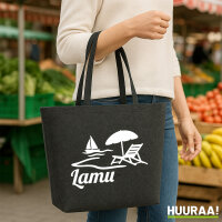 Filzshopper Lamu Inselmotiv Kenia 22 Liter