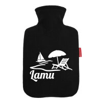 Wärmflasche Lamu Inselmotiv Kenia