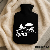 Wärmflasche Lamu Inselmotiv Kenia