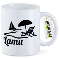 Kaffeetasse Lamu Inselmotiv Kenia 330ml