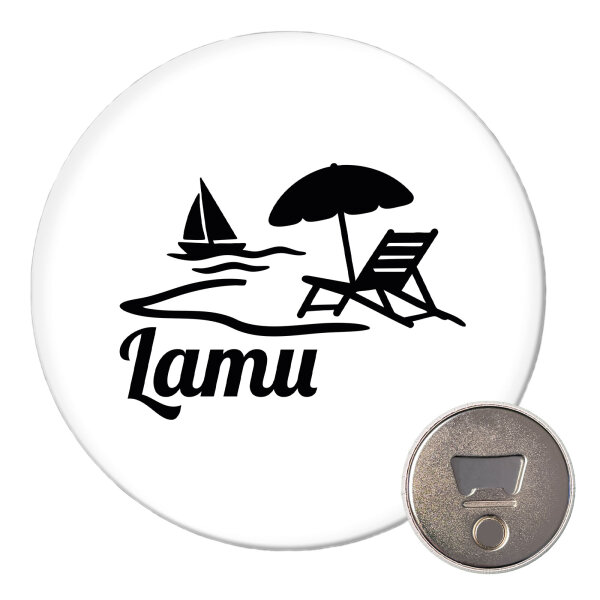 Magnet Lamu Inselmotiv Kenia 59mm Kühlschrankmagnet