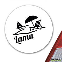 Aufkleber Lamu Inselmotiv Kenia 10cm Sticker