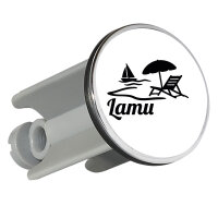 Waschbeckenstöpsel Lamu Inselmotiv Kenia 4cm...