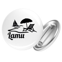 Button Lamu Inselmotiv Kenia Anstecker