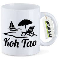 Kaffeetasse Koh Tao Inselmotiv Thailand 330ml
