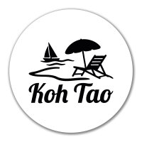 Aufkleber Koh Tao Inselmotiv Thailand 10cm Sticker