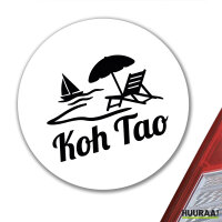 Aufkleber Koh Tao Inselmotiv Thailand 10cm Sticker