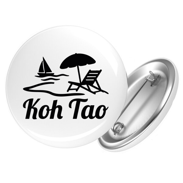 Button Koh Tao Inselmotiv Thailand Anstecker